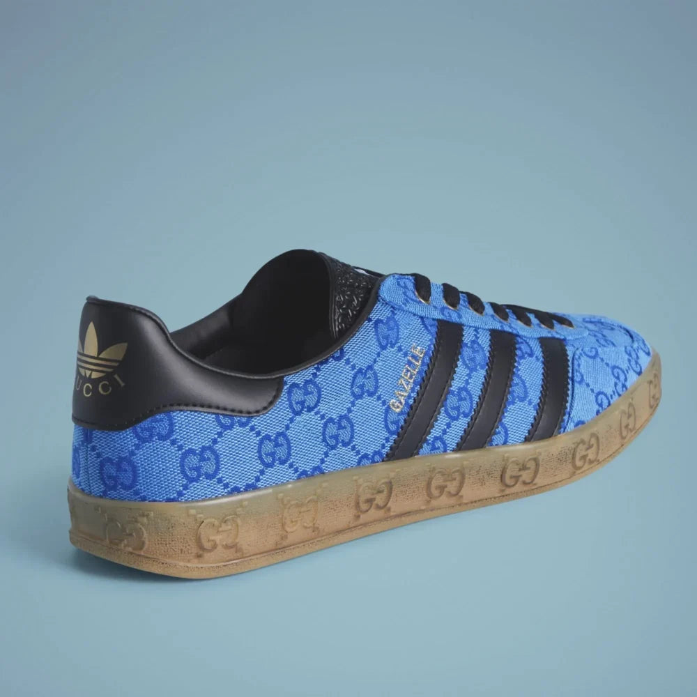 Adidas x Gucci Gazelle Blue GG Monogram