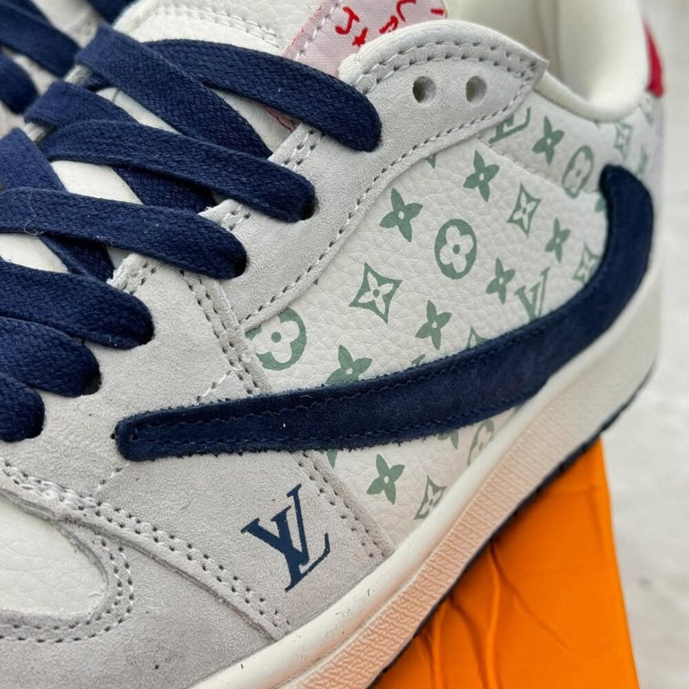 Louis Vuitton x Nike Air Jordan 1 Low Tricolor Monogram (Custom)
