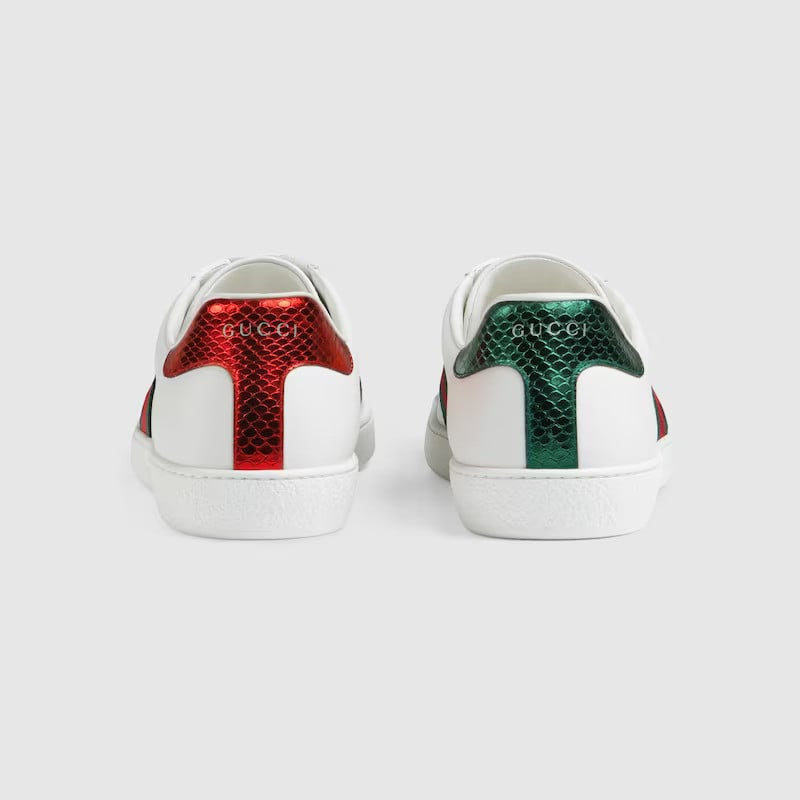 Mens Gucci Ace Sneaker With Embroidery