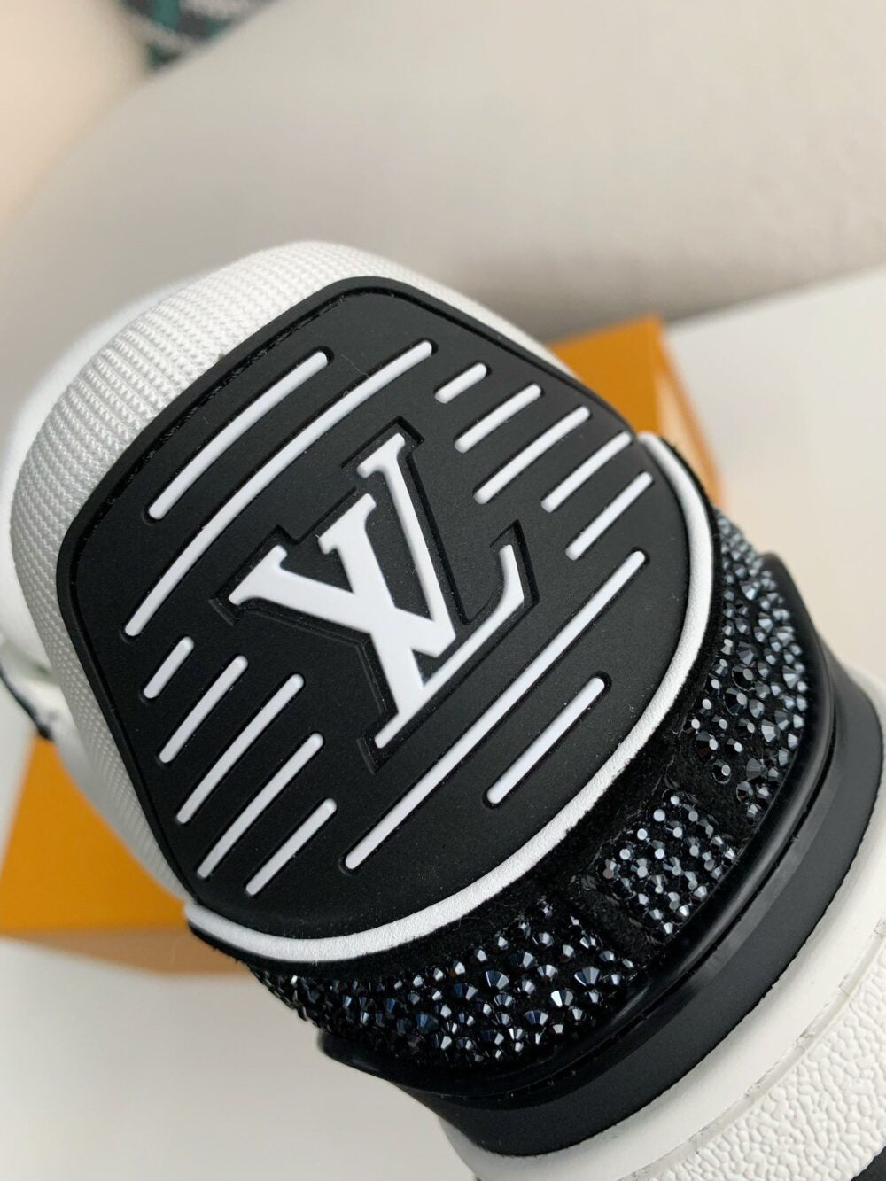 Louis Vuitton LV Trainer Sneaker Denim Monogram Black Diamond