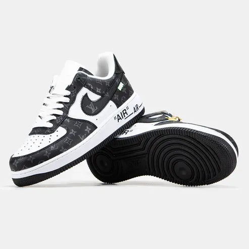 Louis Vuitton x Nike Air Force 1 Low Virgil Abloh  Black White Monogram