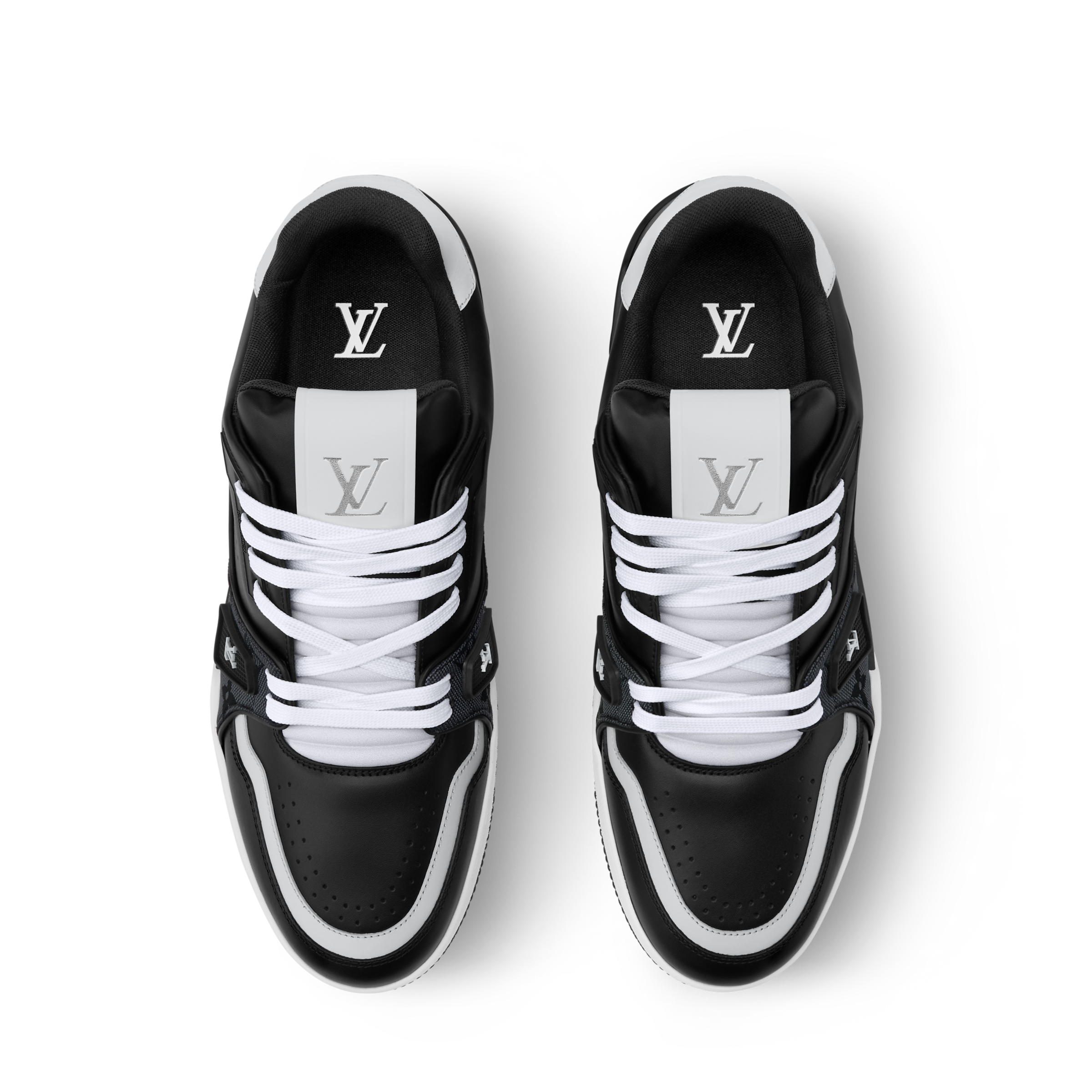 Louis Vuitton LV Trainer Black Monogram Leather Sneaker