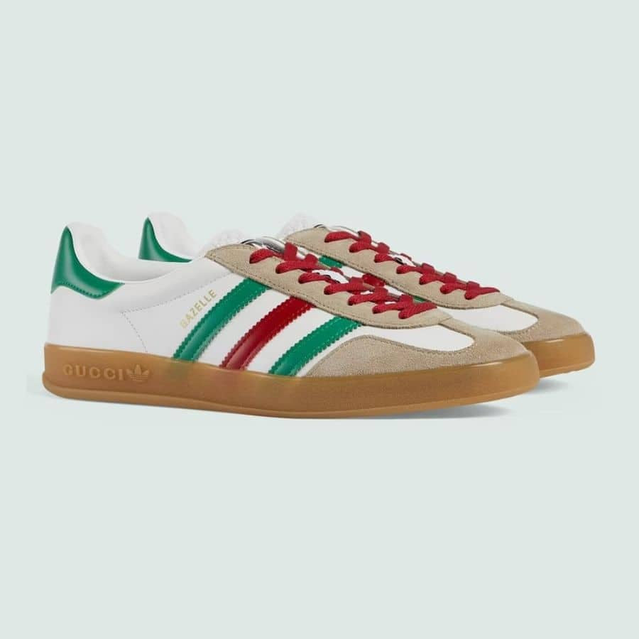 Adidas x Gucci Gazelle White Green Red