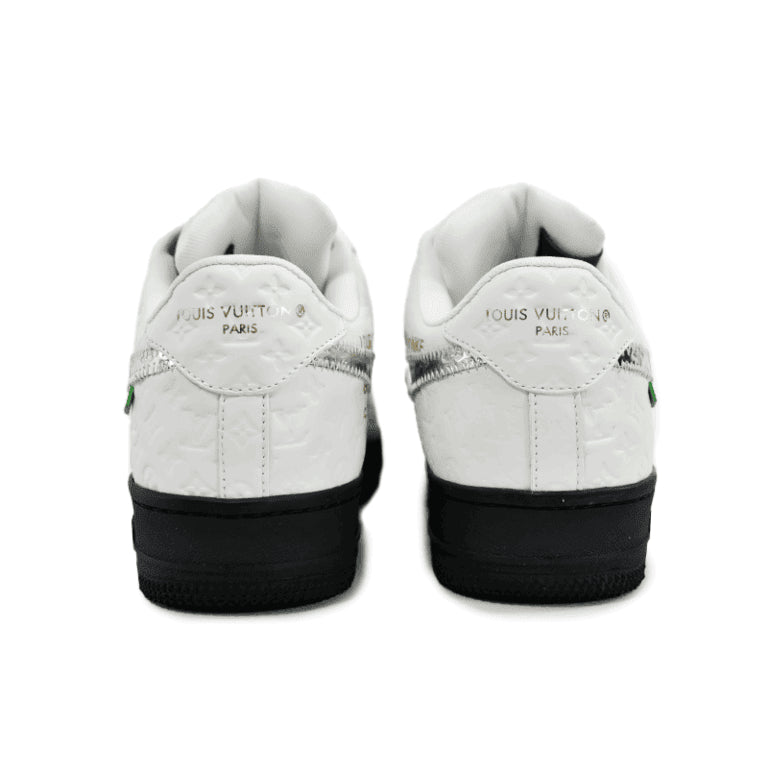 Louis Vuitton x Nike Air Force 1 Low White Black Silver