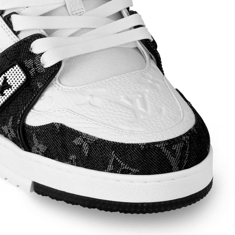 Louis Vuitton LV Trainer Sneaker Monogram Black Denim