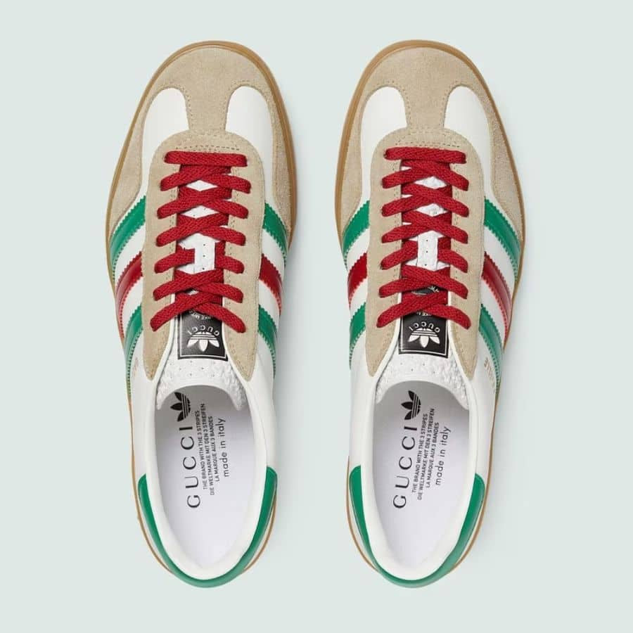 Adidas x Gucci Gazelle White Green Red
