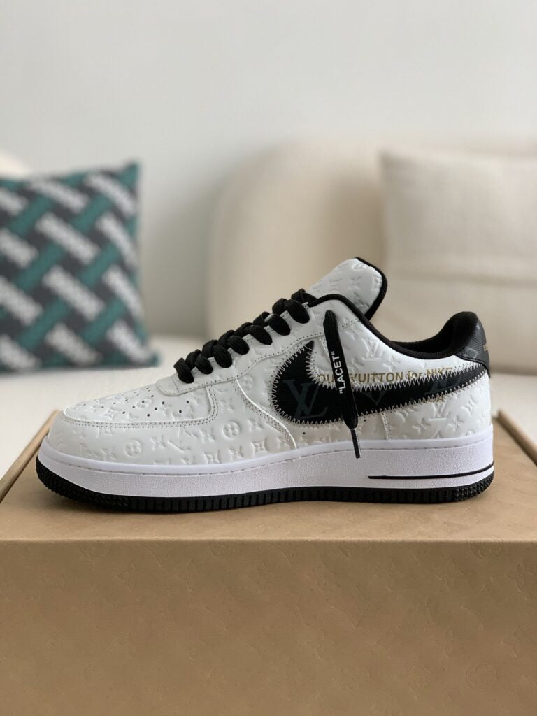 Louis Vuitton x Nike Air Force 1 Low White Black