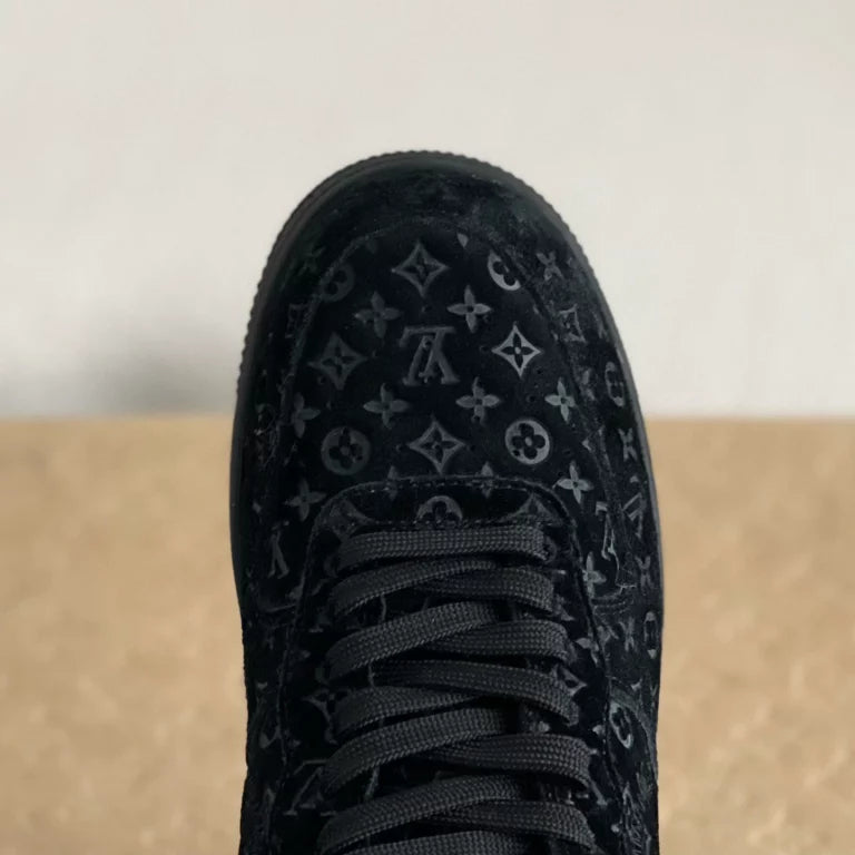 Louis Vuitton x Nike Air Force 1 Low Triple Black