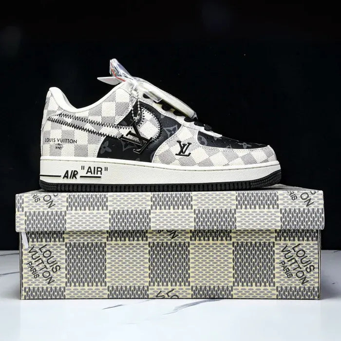 Louis Vuitton x Nike Air Force 1 Royal Black