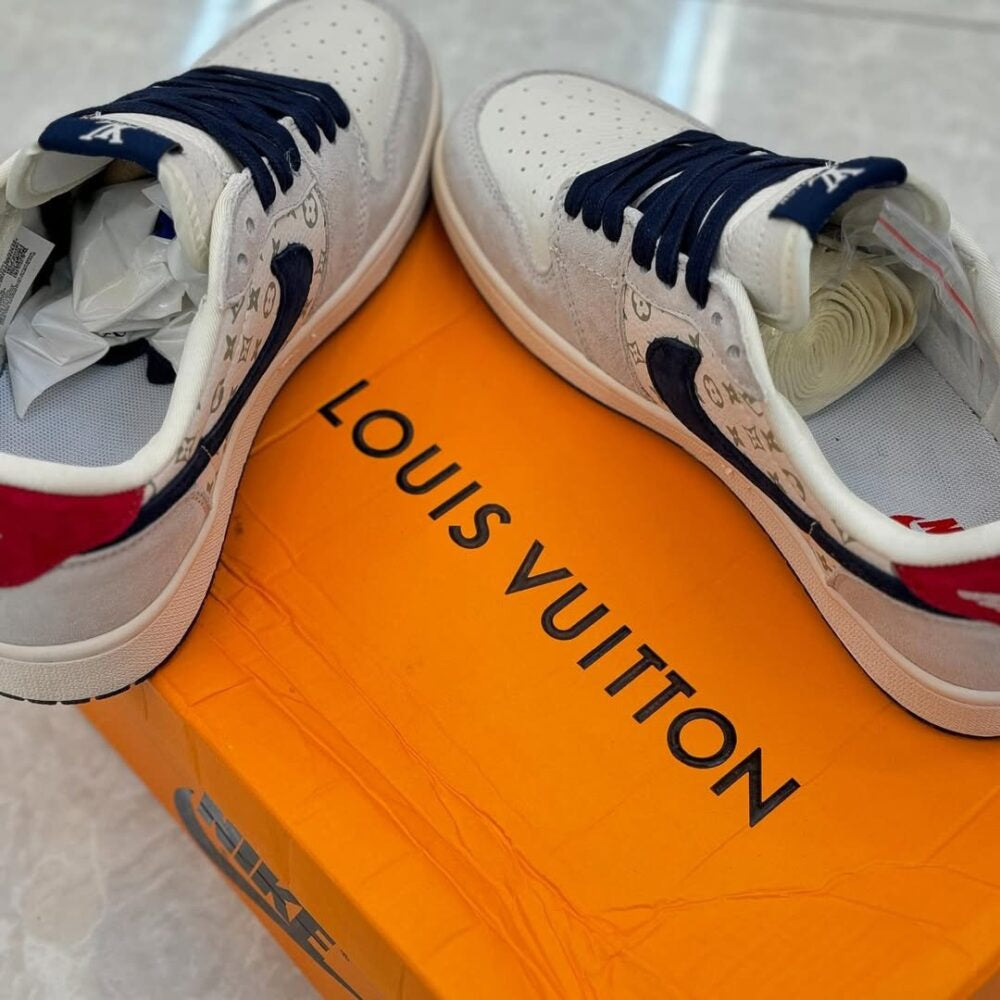 Louis Vuitton x Nike Air Jordan 1 Low Tricolor Monogram (Custom)