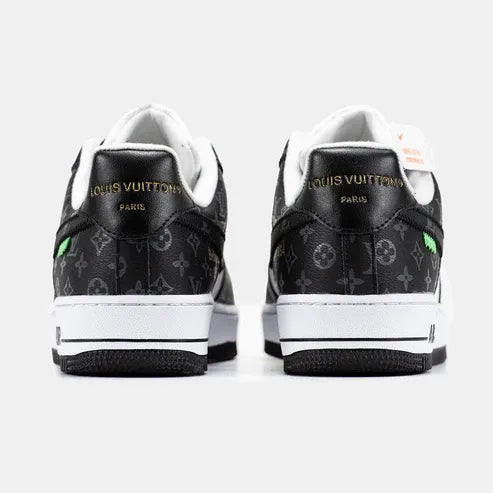 Louis Vuitton x Nike Air Force 1 Low Virgil Abloh  Black White Monogram