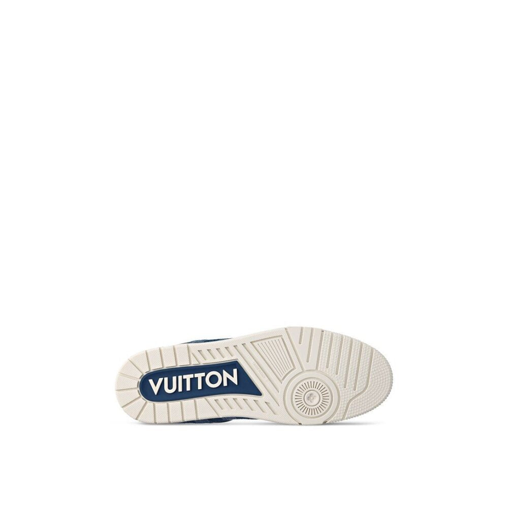 Louis Vuitton LV Trainer Sneaker Damier Denim Blue