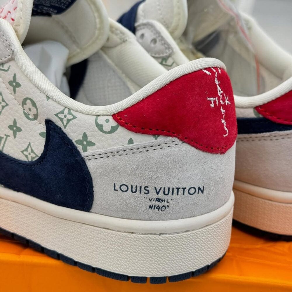Louis Vuitton x Nike Air Jordan 1 Low Tricolor Monogram (Custom)