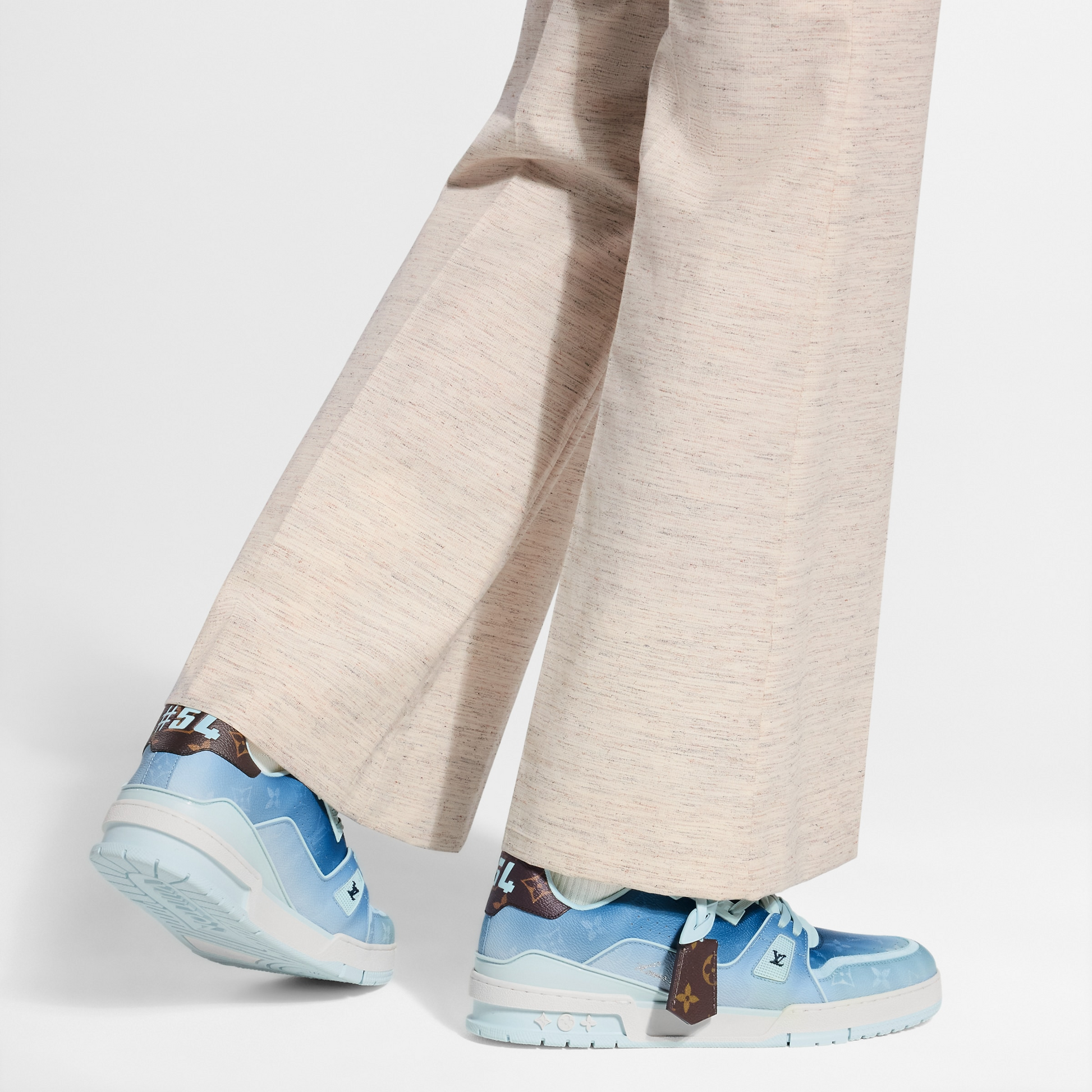 LV Trainer Sneaker Monogram-printed canvas Blue
