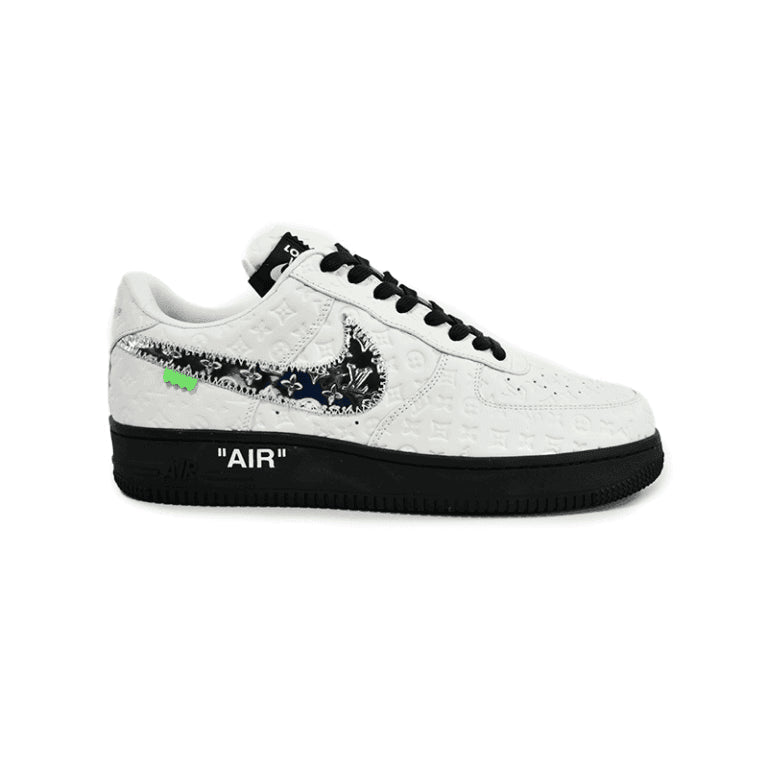 Louis Vuitton x Nike Air Force 1 Low White Black Silver