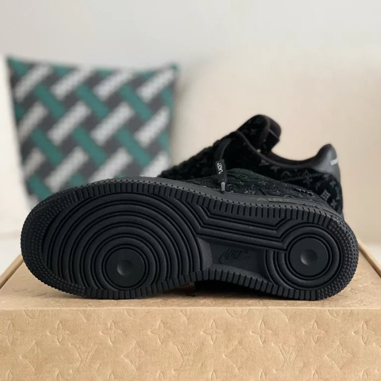 Louis Vuitton x Nike Air Force 1 Low Triple Black