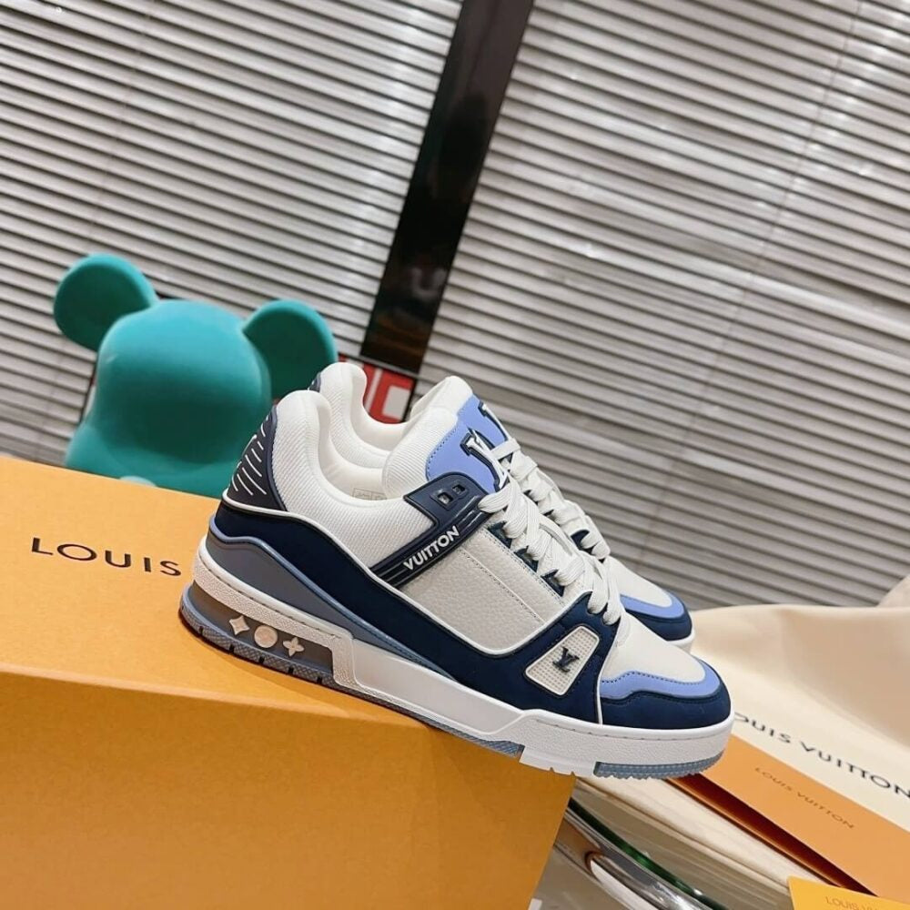 Louis Vuitton LV Trainer Blue Beige