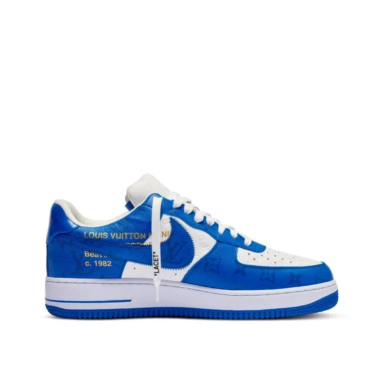 Louis Vuitton x Nike Air Force 1 Low By Virgil Abloh White/Blue