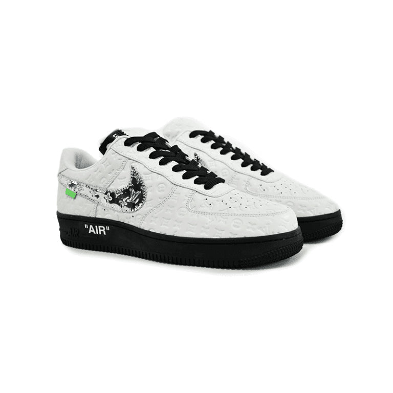 Louis Vuitton x Nike Air Force 1 Low White Black Silver