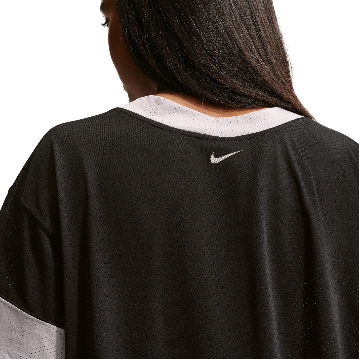 Nike NSW Crop Jersey - Women's - Dark Smoke Grey/Black