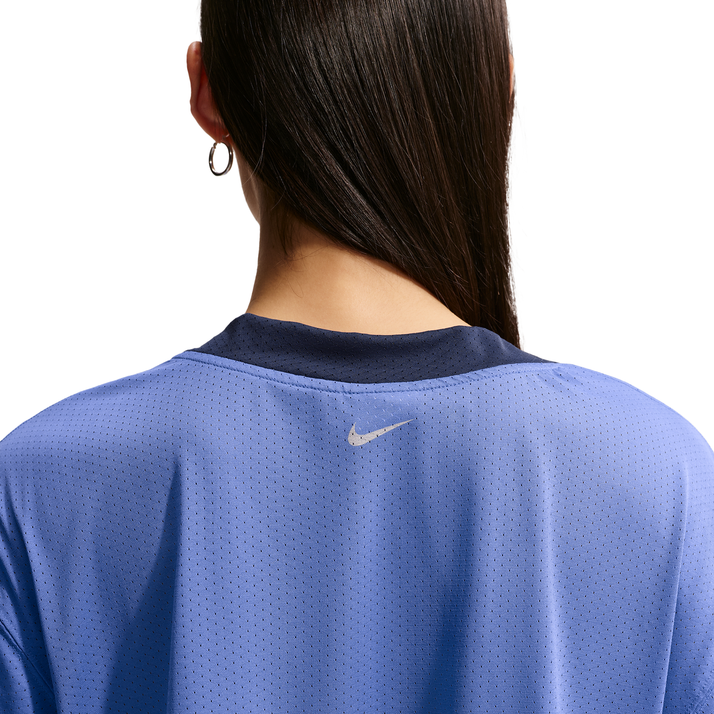 Nike NSW Cropped Jersey - Women's - Midnight Navy/Lt Medium Blue/Chalk