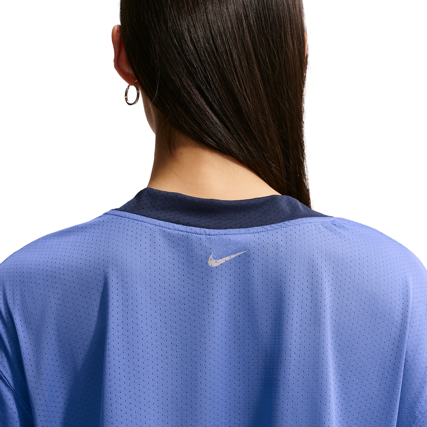 Nike NSW Cropped Jersey - Women's - Midnight Navy/Lt Medium Blue/Chalk