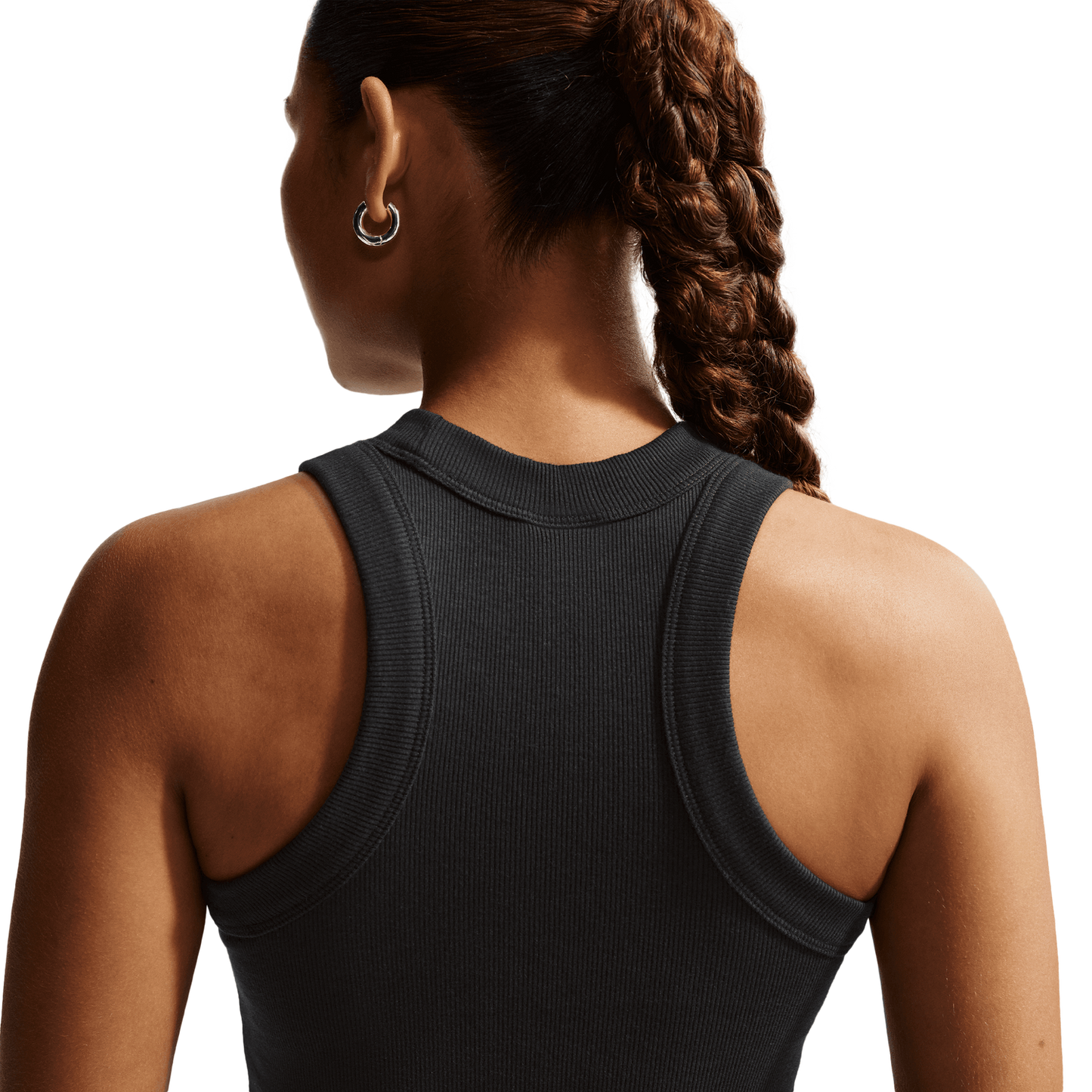 Nike NSW Chill Knit Rib Tank DRS - Women's - Black/Sail