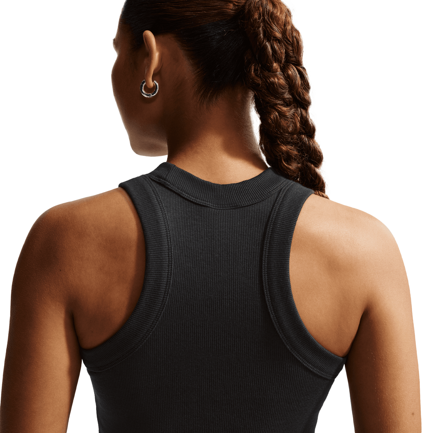 Nike NSW Chill Knit Rib Tank DRS - Women's - Black/Sail