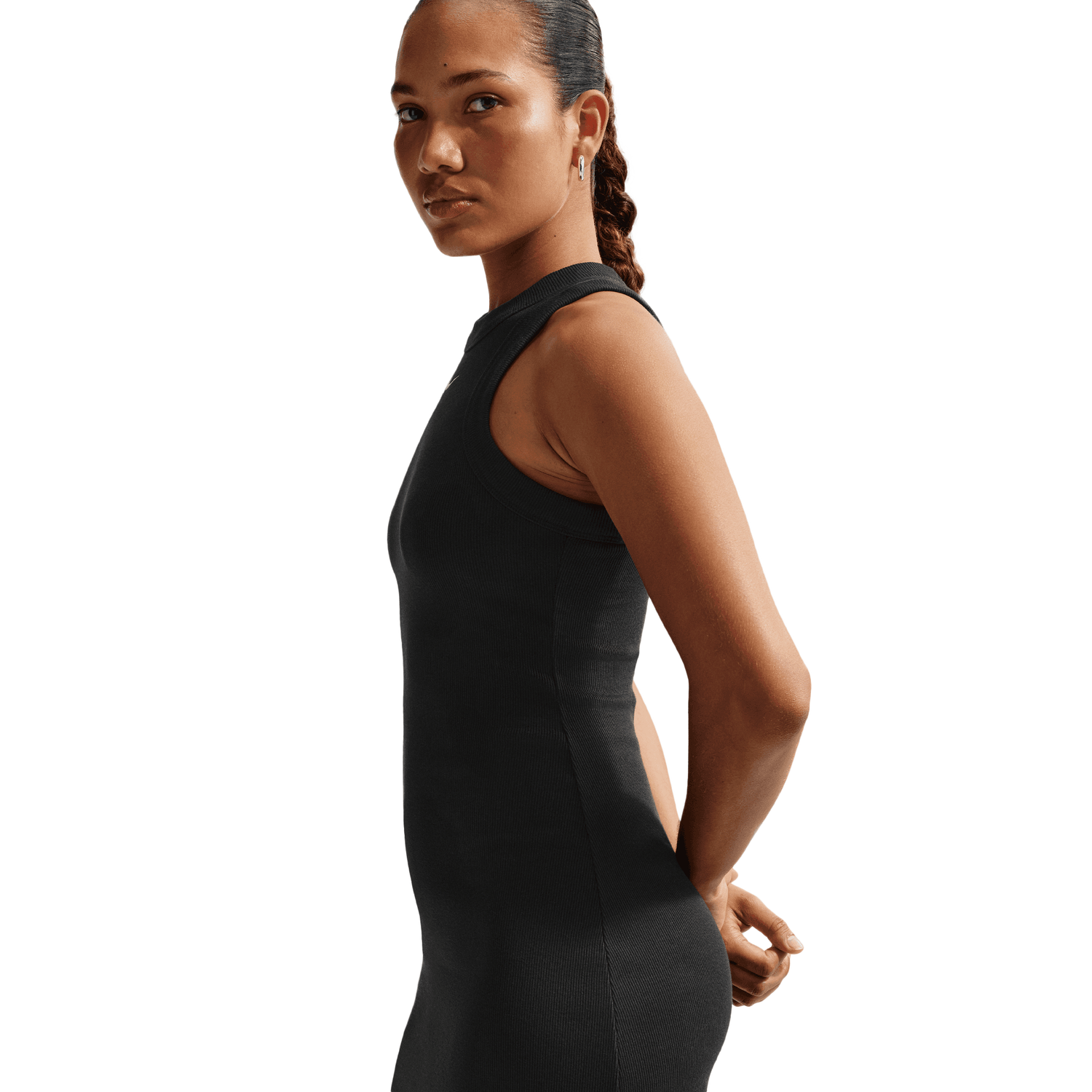 Nike NSW Chill Knit Rib Tank DRS - Women's - Black/Sail