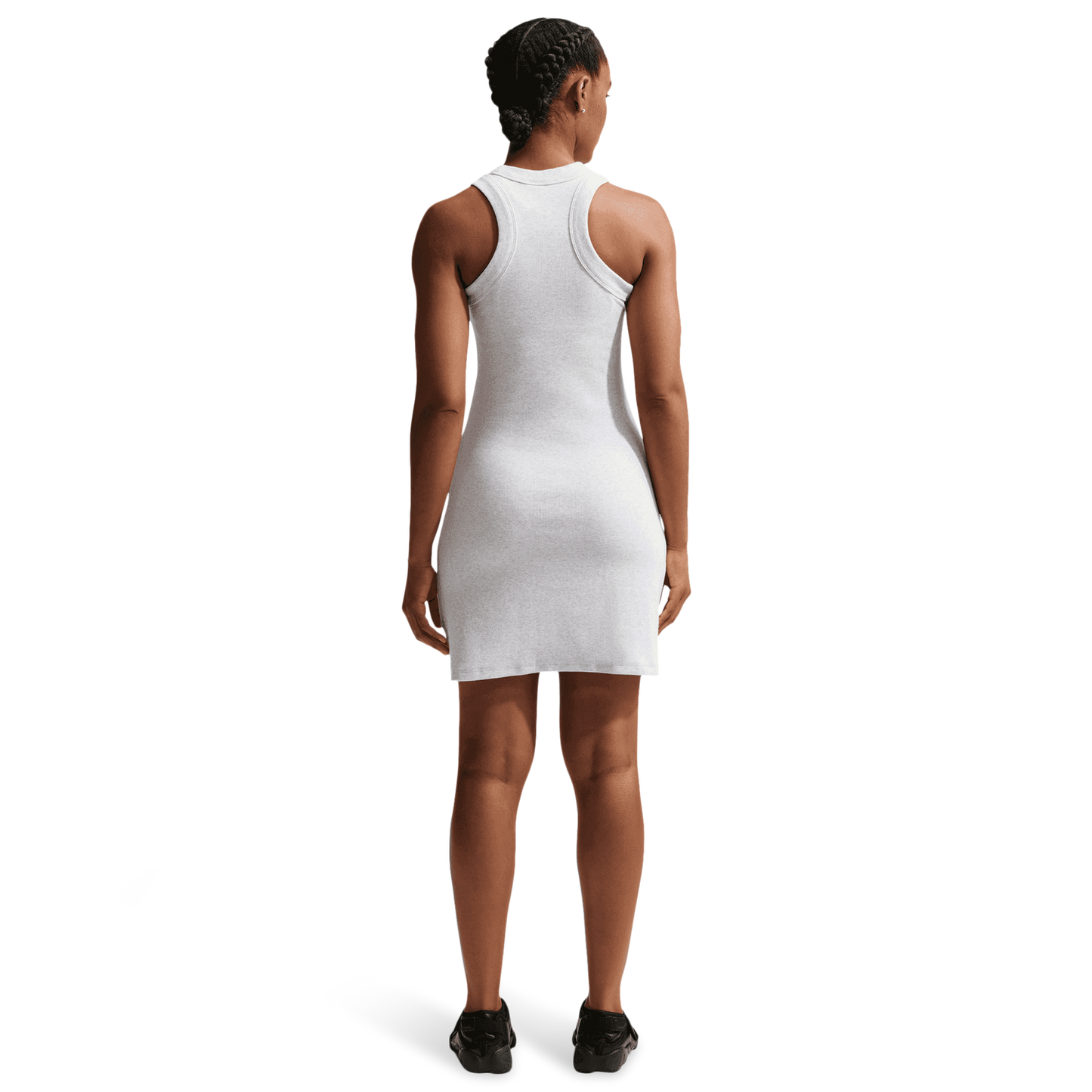 Nike NSW Chill Knit Rib Tank DRS - Women's - Birch Heather/Black