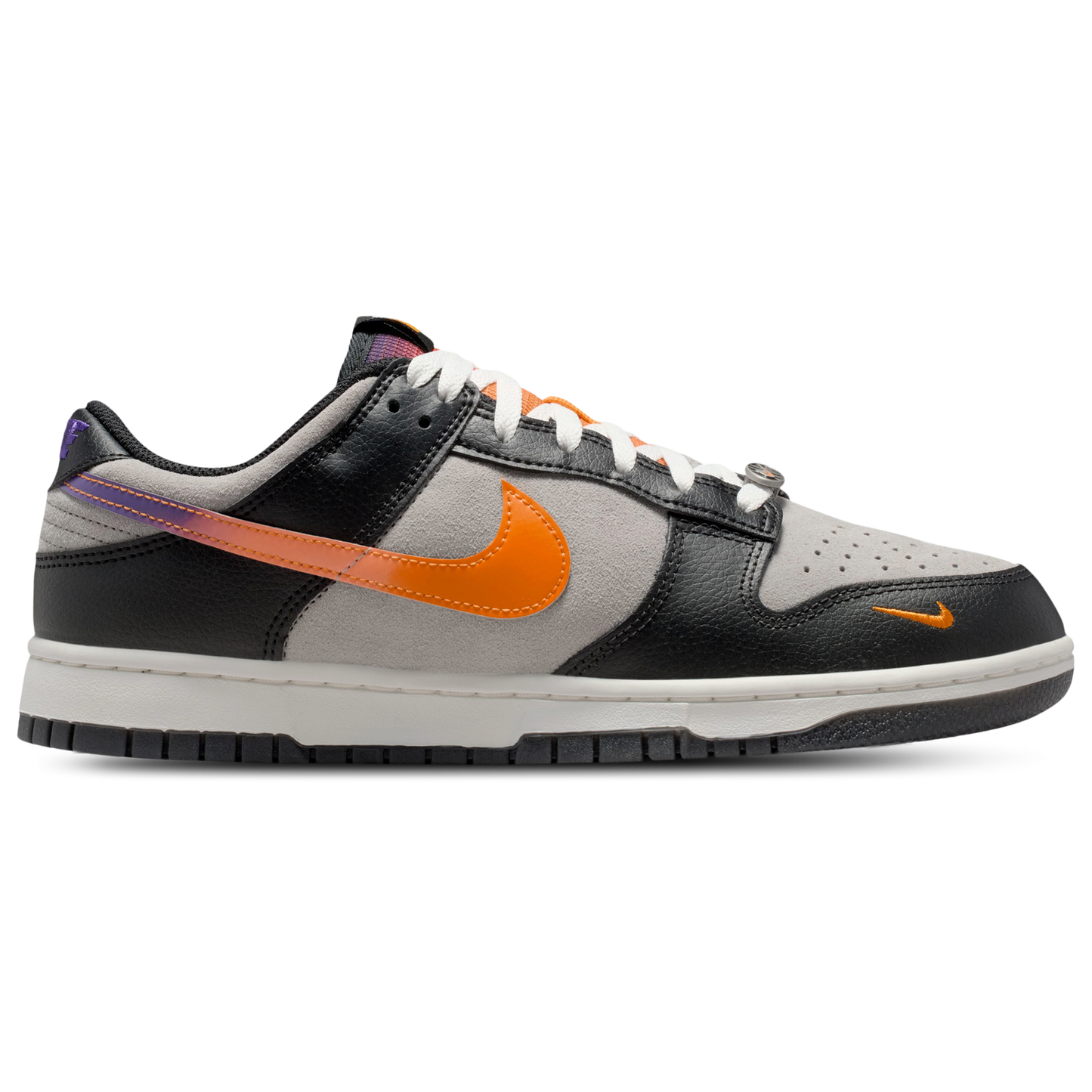 Nike Dunk Low Retro Premium - Men's - Medium Grey/Orange Peel/Black