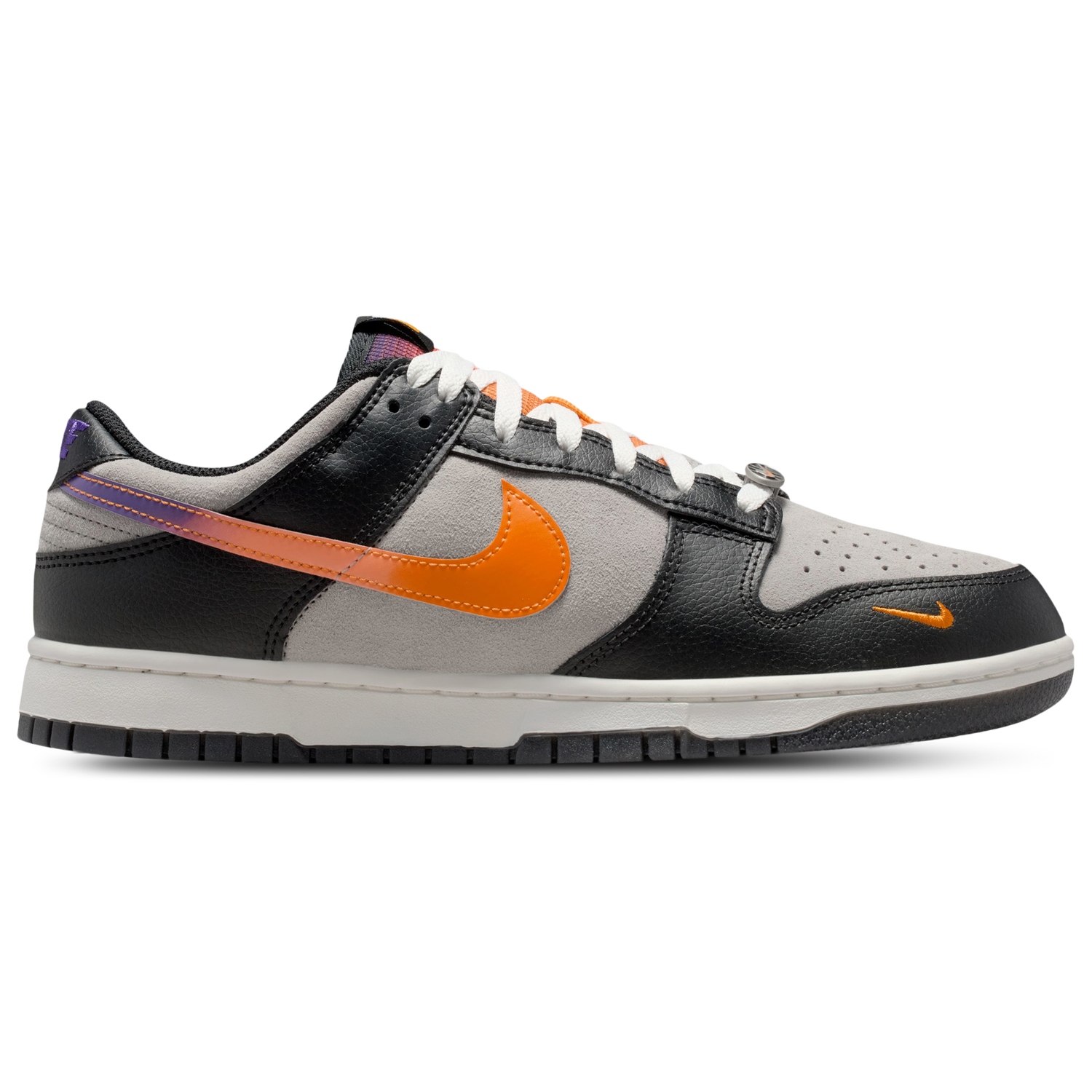 Nike Dunk Low Retro Premium - Men's - Medium Grey/Orange Peel/Black