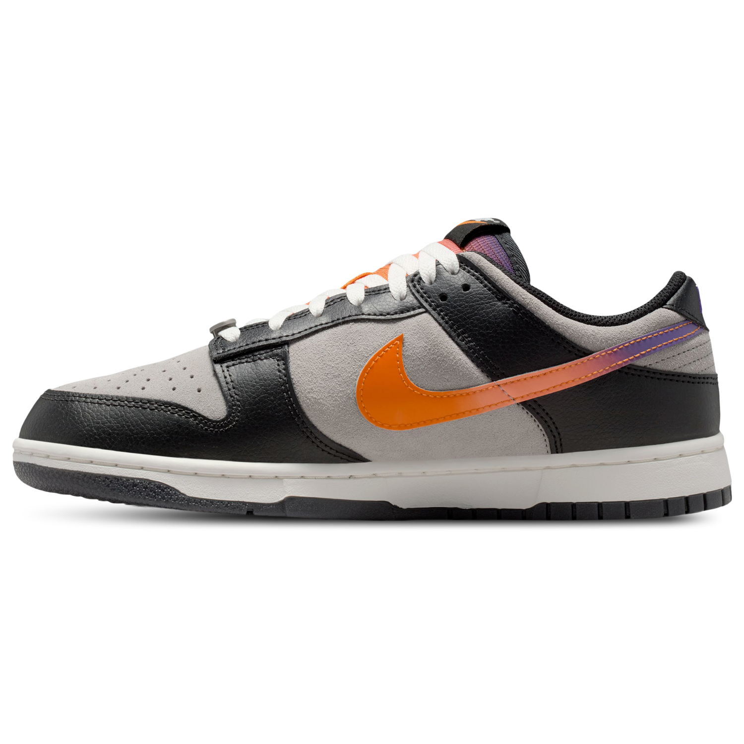Nike Dunk Low Retro Premium - Men's - Medium Grey/Orange Peel/Black