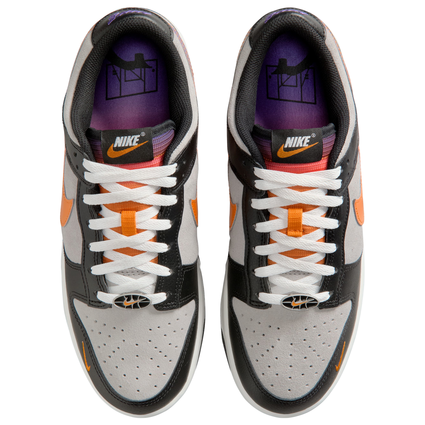 Nike Dunk Low Retro Premium - Men's - Medium Grey/Orange Peel/Black
