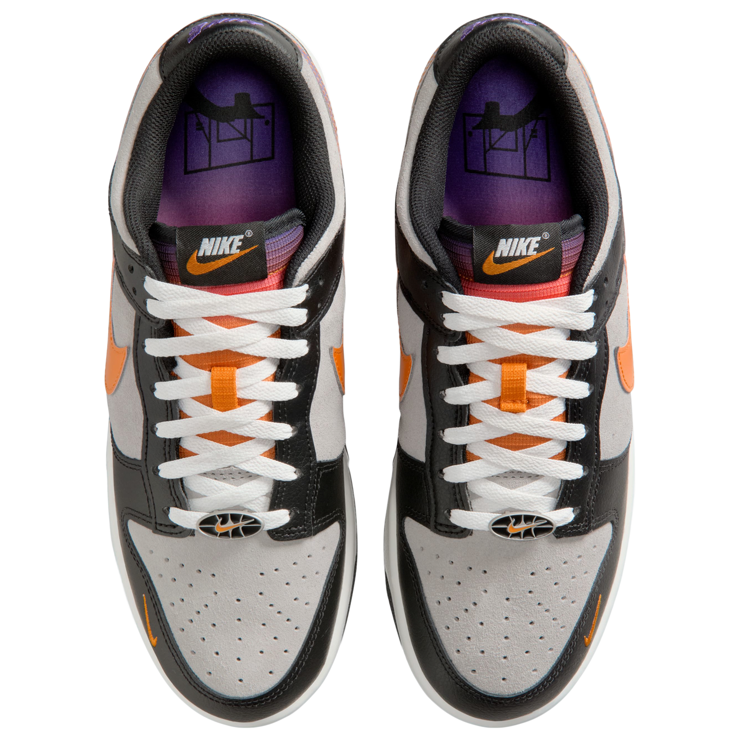 Nike Dunk Low Retro Premium - Men's - Medium Grey/Orange Peel/Black