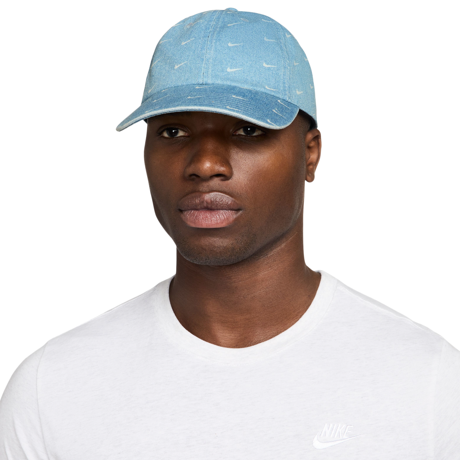 Nike Denim AOP Club Cap - Men's - Blue/White
