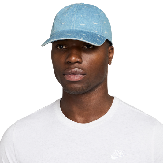 Nike Denim AOP Club Cap - Men's - Blue/White