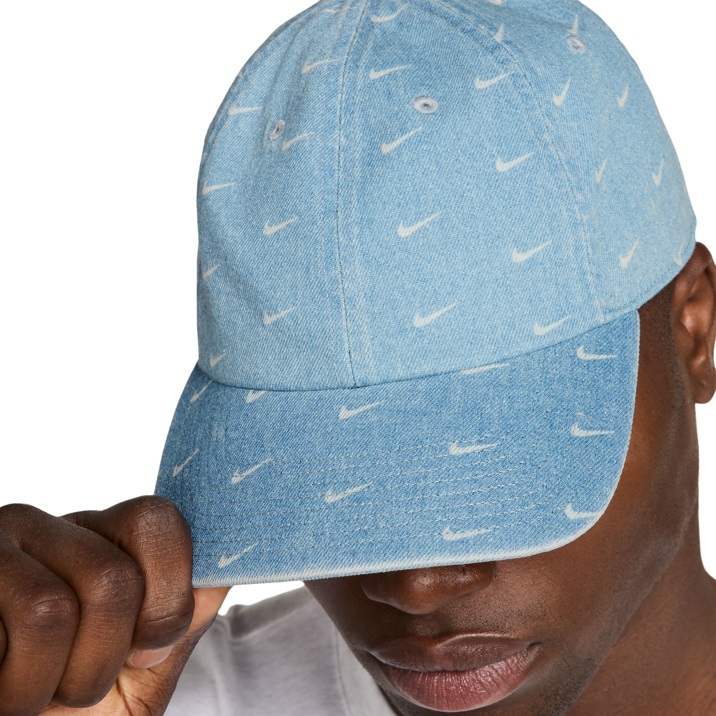 Nike Denim AOP Club Cap - Men's - Blue/White