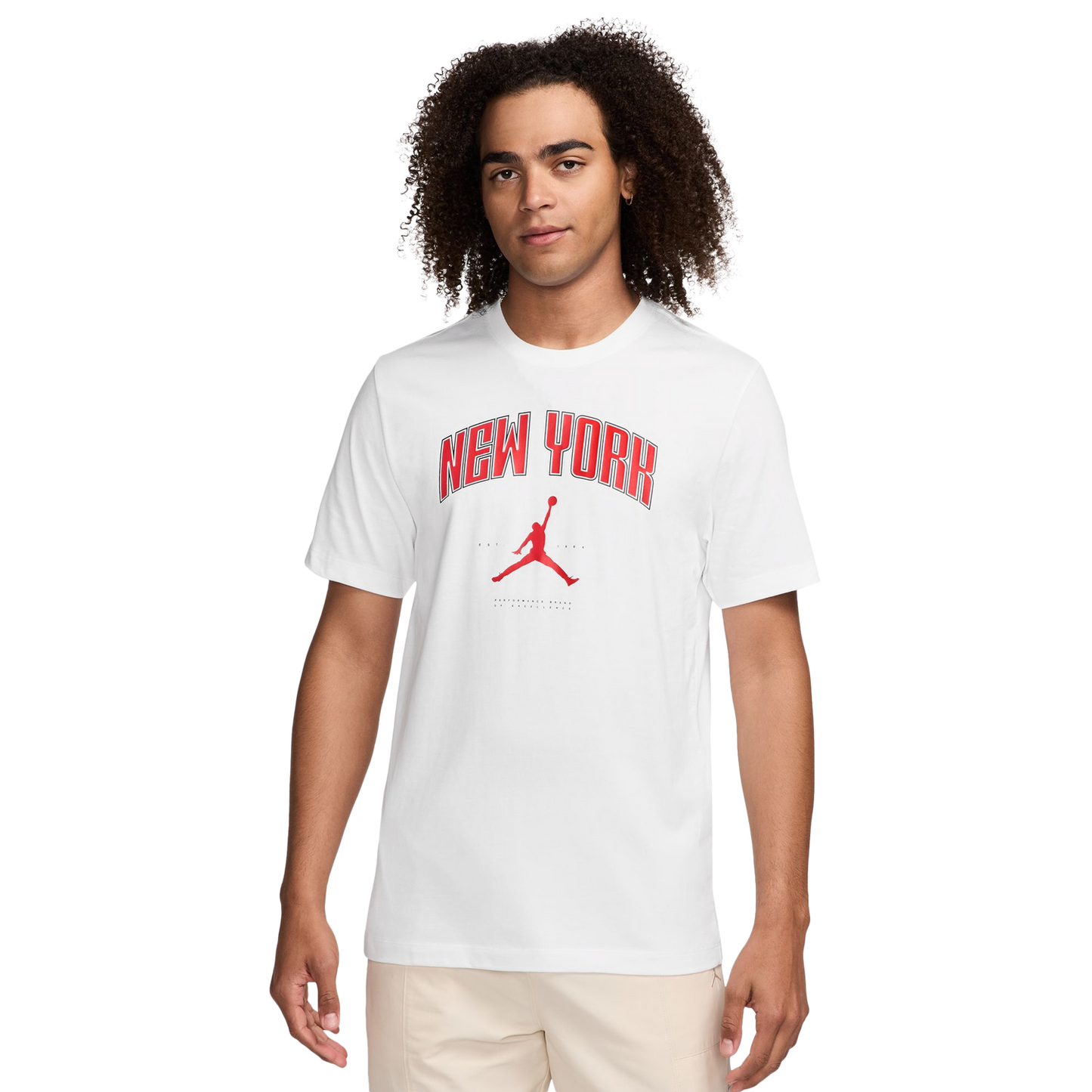 Jordan NY City LBR Short Sleeve Crew - Men's - White