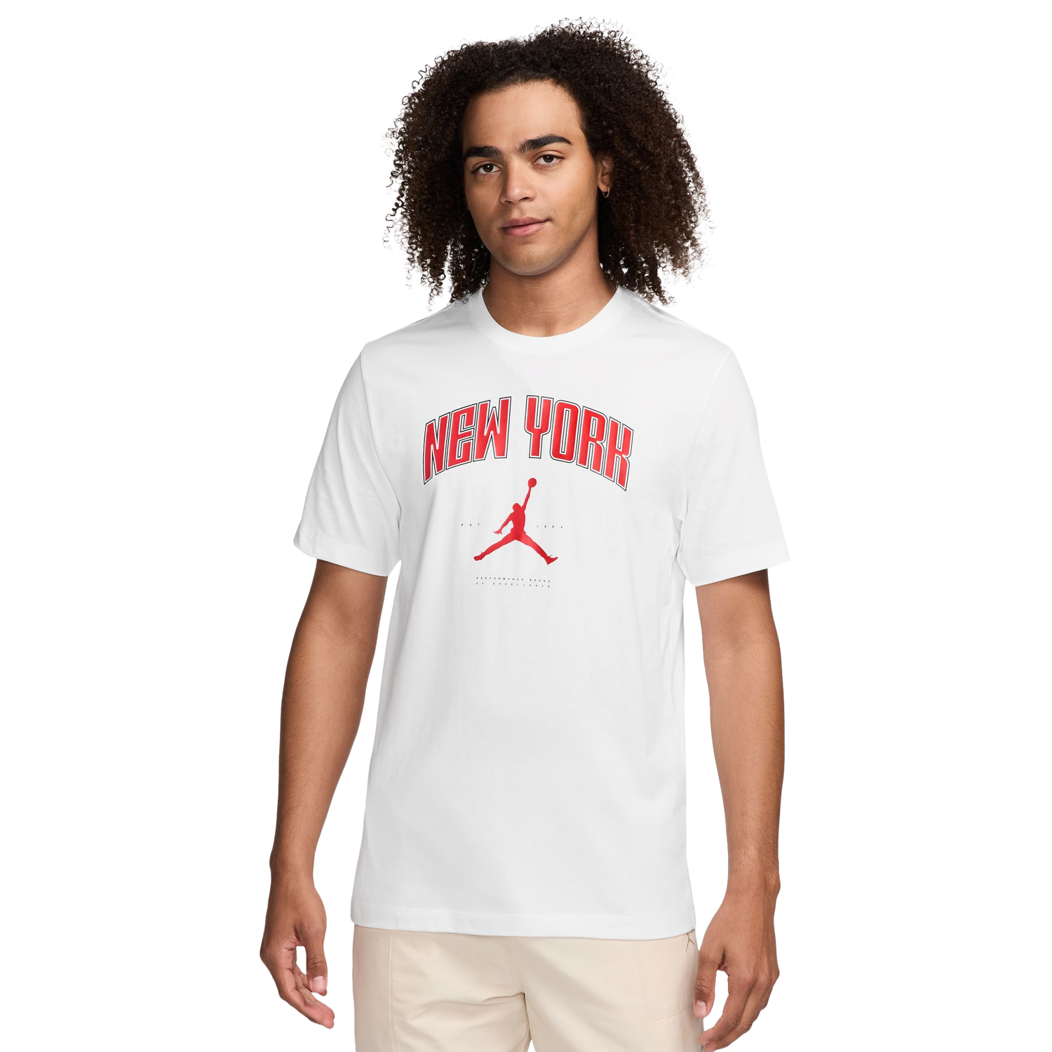 Jordan NY City LBR Short Sleeve Crew - Men's - White