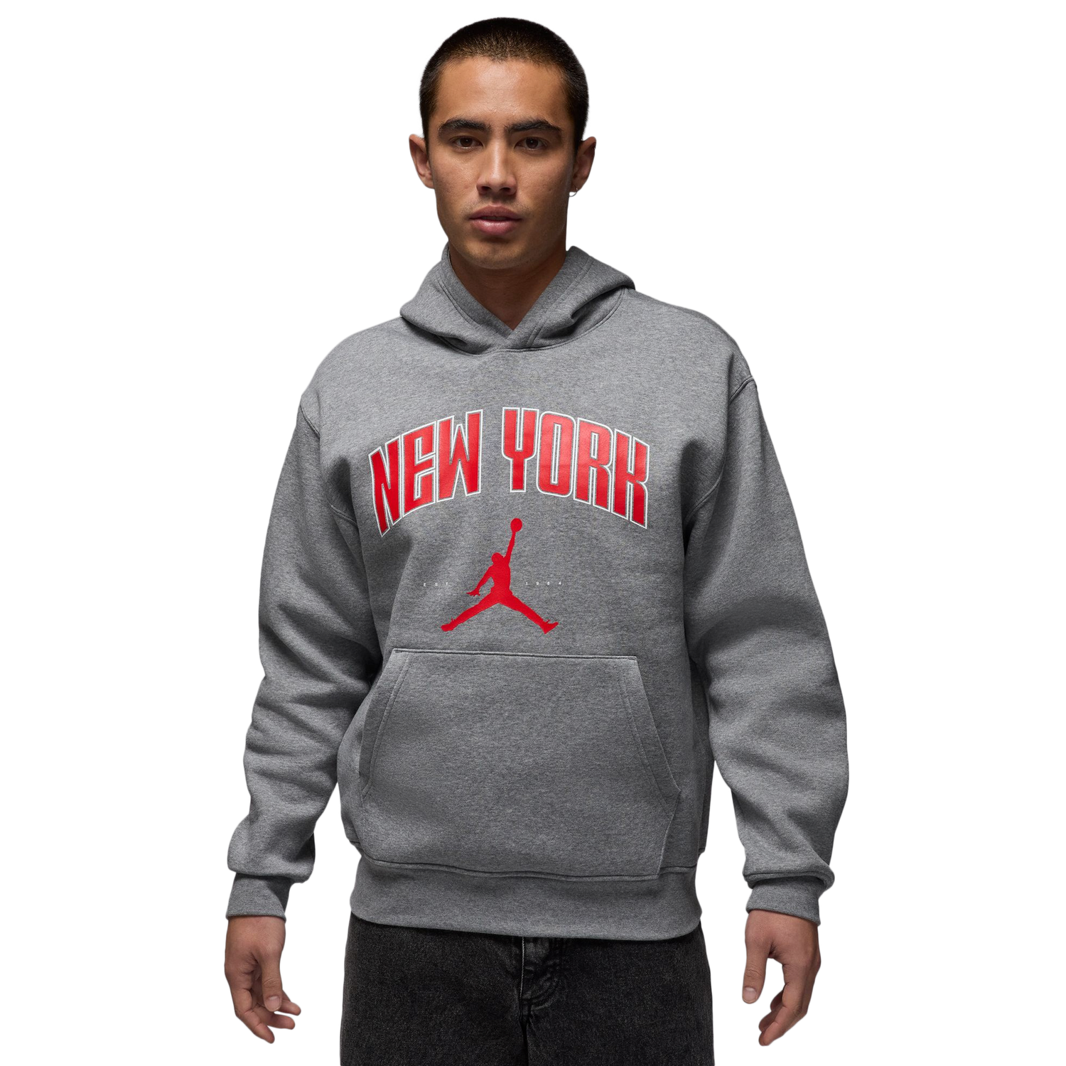 Jordan New York City HBR Fleece Pullover - Men's - Grey