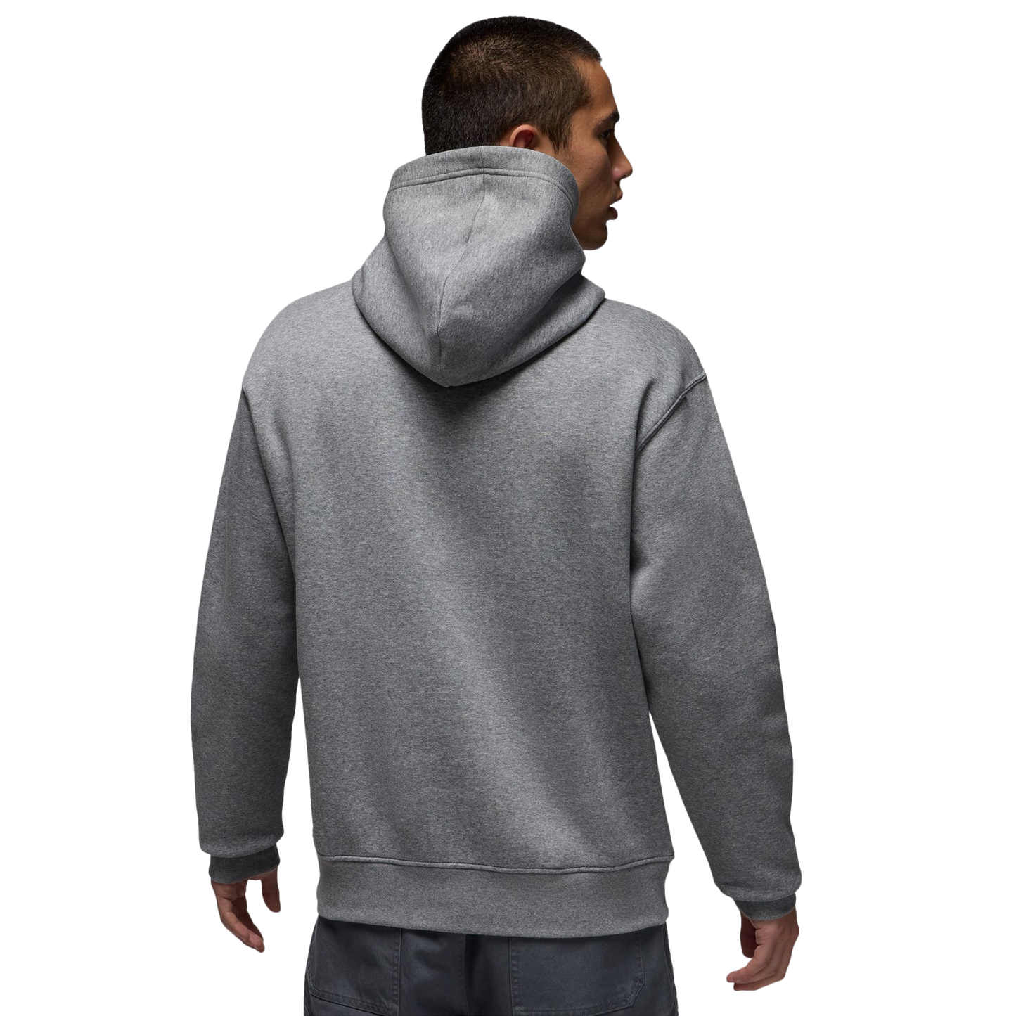Jordan LA City HBR Pullover Hoodie - Men's - Carbon Heather/Black