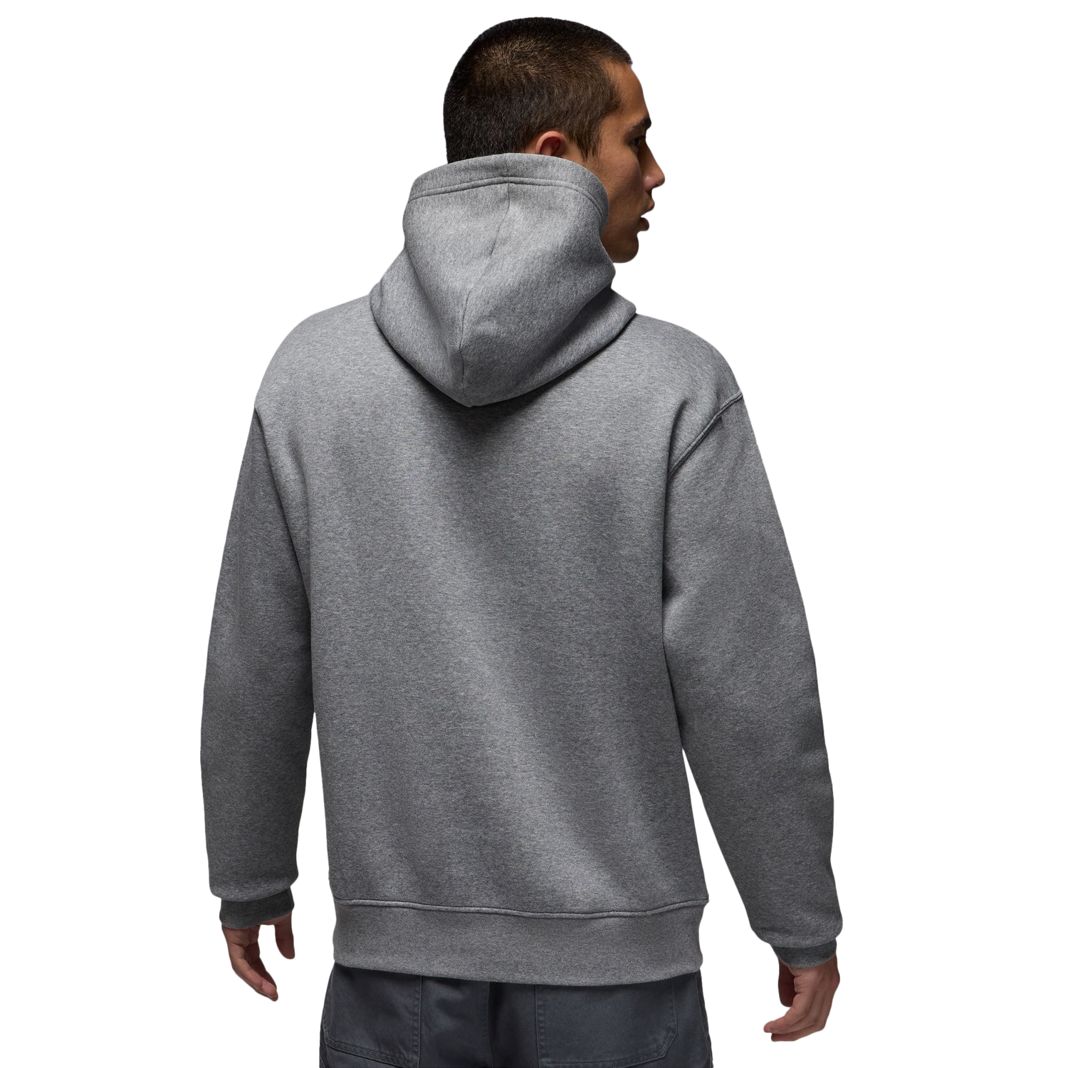 Jordan LA City HBR Pullover Hoodie - Men's - Carbon Heather/Black