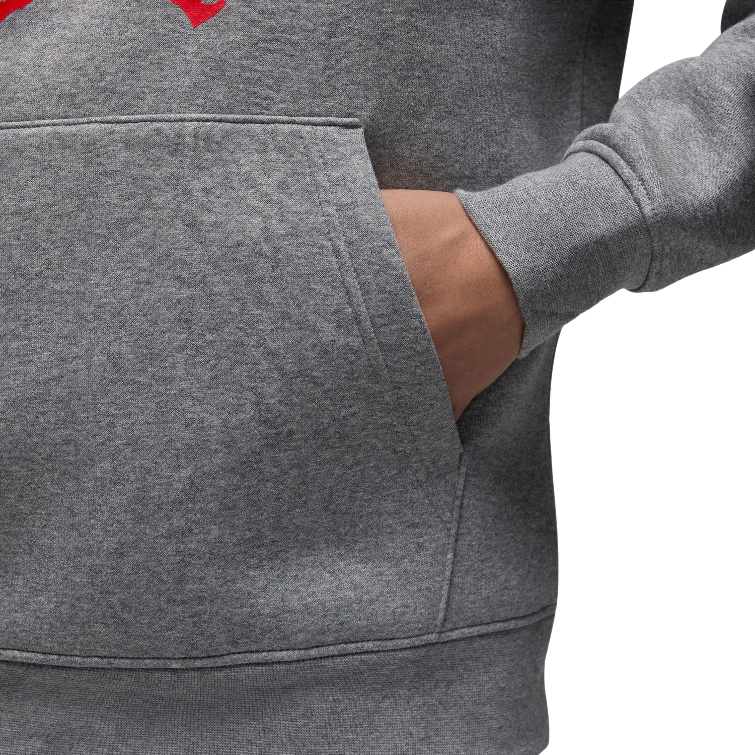 Jordan LA City HBR Pullover Hoodie - Men's - Carbon Heather/Black