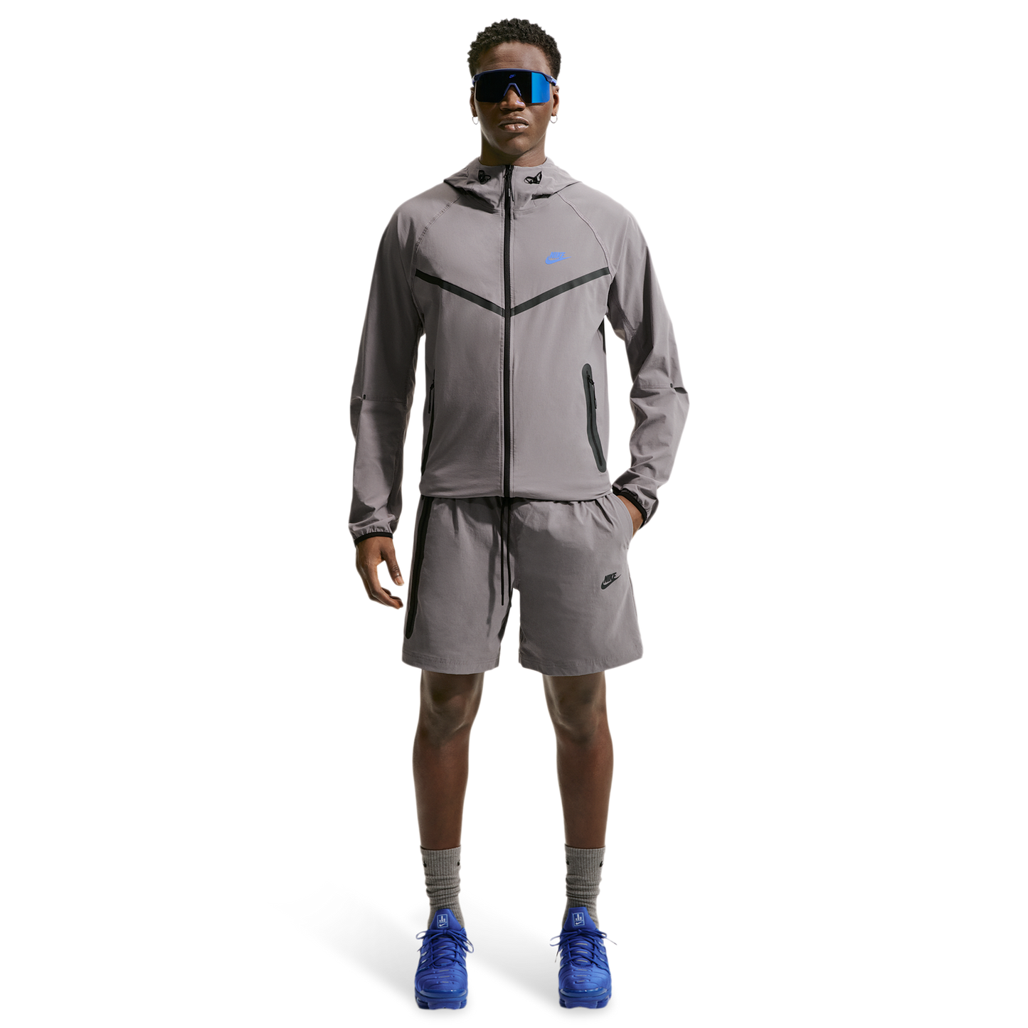 Nike Tech Woven Shorts - Men's - Pencil Point/Blue Crystal