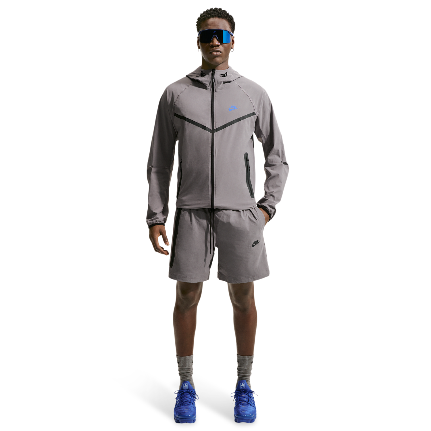Nike Tech Woven Shorts - Men's - Pencil Point/Blue Crystal