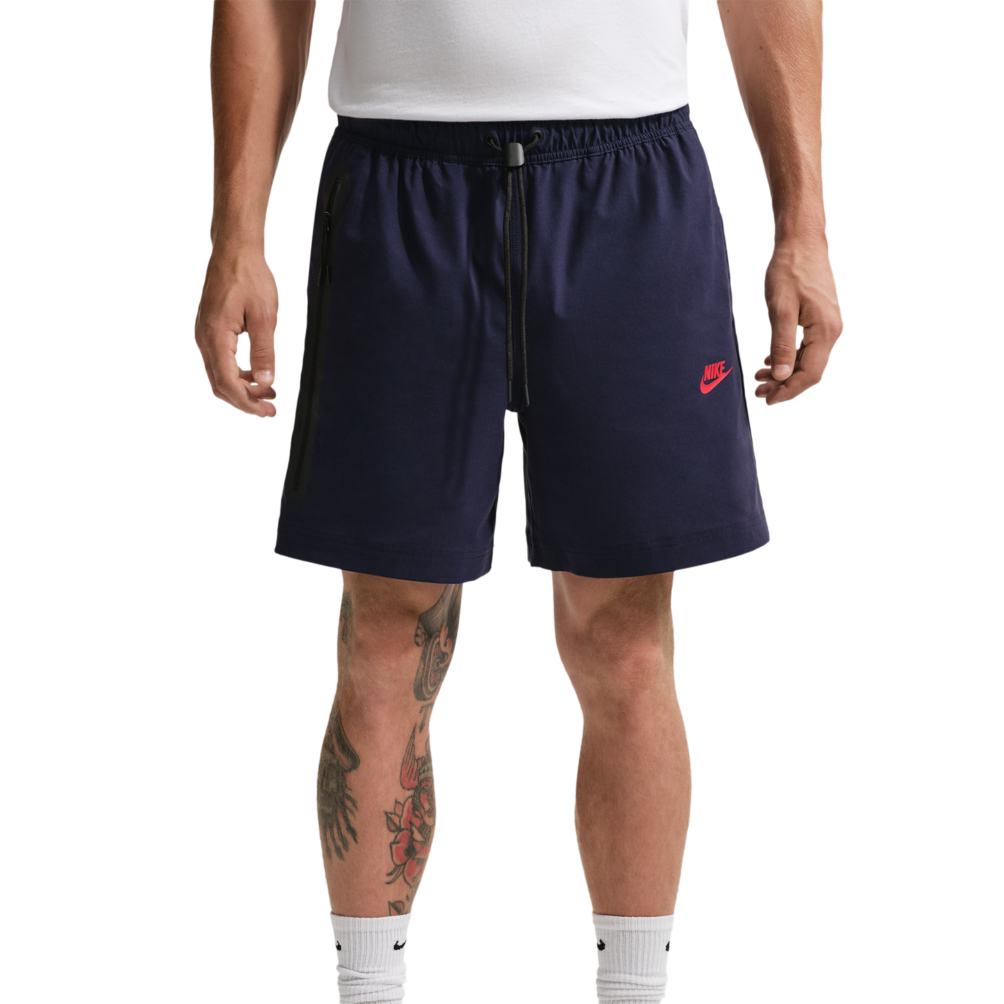 Nike Tech Woven Shorts - Men's - Blackened Blue/University Red