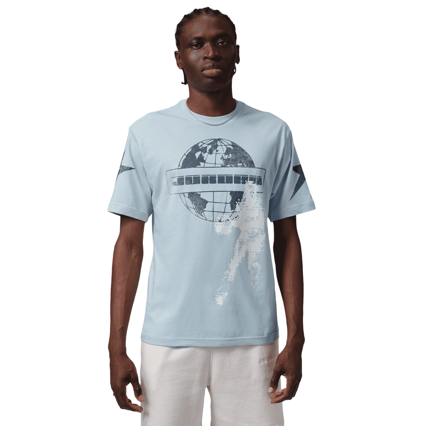 Jordan Star Graphic Short Sleeve Crew - Men's - Aura/Aura