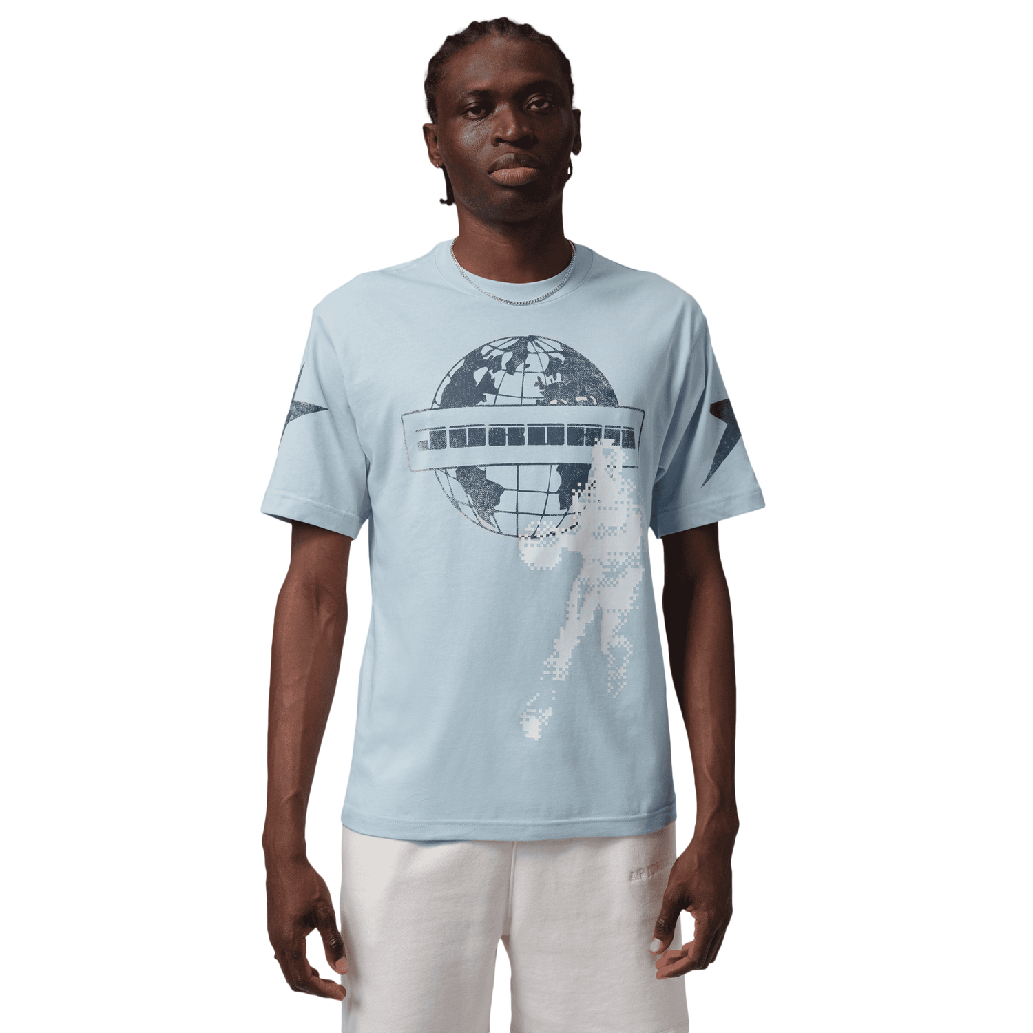 Jordan Star Graphic Short Sleeve Crew - Men's - Aura/Aura