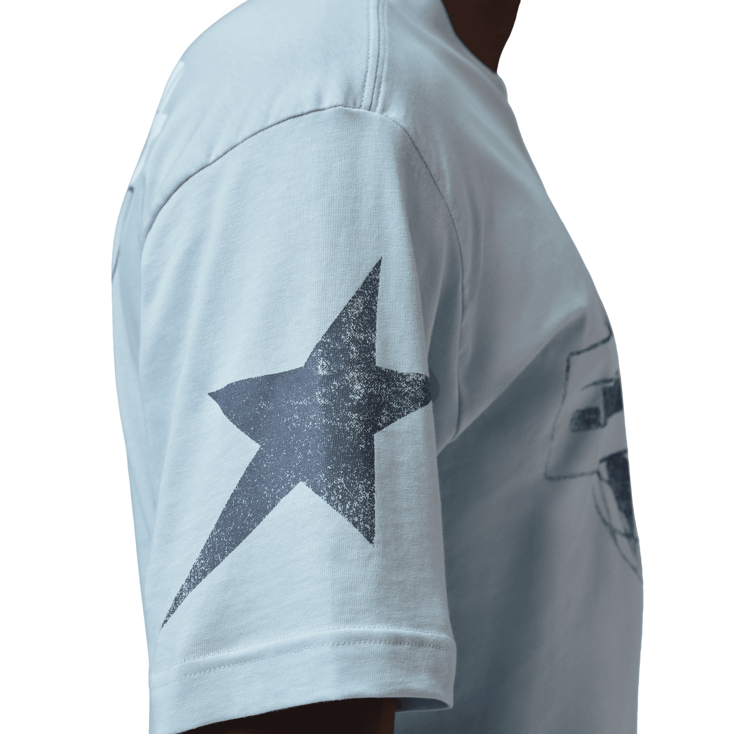 Jordan Star Graphic Short Sleeve Crew - Men's - Aura/Aura